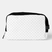 Trousse De Toilette Black And White Laurel Monogram Polka Dot Pattern (Verso)