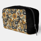 Trousse De Toilette Black And Yellow Paisley (Coin droit)