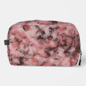 Trousse De Toilette Black Gray Pink White Modern Geometric Abstract (Recto)