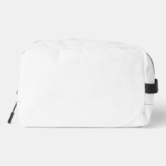 Trousse De Toilette Blanc Classique Simple Et Simple Couleur Solide (Verso)