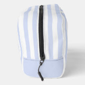 Trousse De Toilette Bleu pastel et Blancs - Monogramme (Droite)