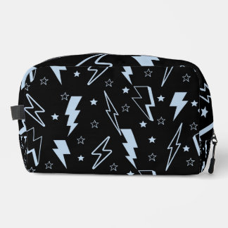 Trousse De Toilette Blue Lightning Black Arrière - plan Motif Y2K