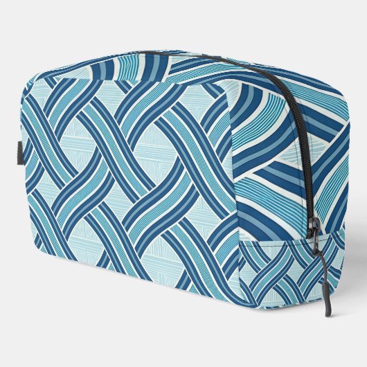 Trousse De Toilette Blue Lines Pattern (Coin droit)