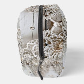 Trousse De Toilette Bois rustique et dentelle antique (Droite)