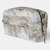 Trousse De Toilette Bois rustique et dentelle antique (Coin droit)
