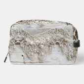 Trousse De Toilette Bois rustique et dentelle antique (Verso)