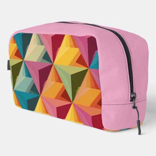 Trousse De Toilette Bold Geometric Triangle Pattern  (Coin droit)