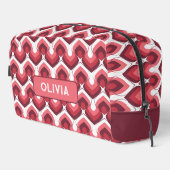 Trousse De Toilette Bold Retro Modern Motif in Pinks (Coin droit)