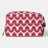 Trousse De Toilette Bold Retro Modern Motif in Pinks (Verso)