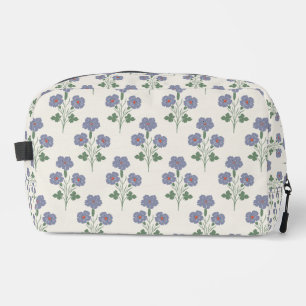 Trousse De Toilette Botanique Pervenche Vintage & Coquelicot Rouge
