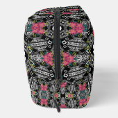 Trousse De Toilette Bouquets de fleurs roses sur une géométrie (Droite)