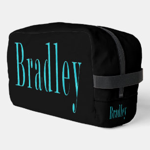 Trousse De Toilette « Bradley » Son Nom En Bleu,