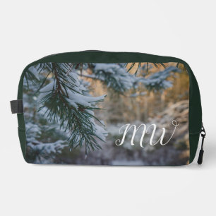 Trousse De Toilette Branches de pin couvertes de neige