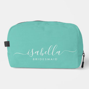 Trousse De Toilette Bridesmaid Cadeau bleu Aqua