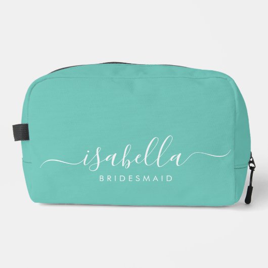 Trousse De Toilette Bridesmaid Cadeau bleu Aqua (Recto)