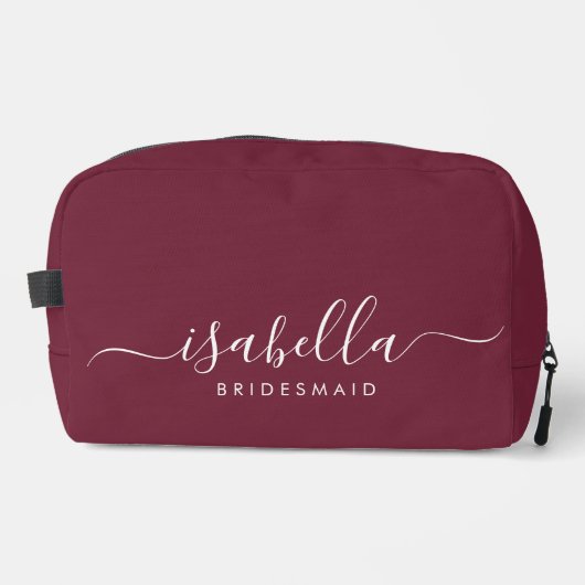 Trousse De Toilette Bridesmaid Cadeau Bourgogne (Recto)