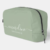 Trousse De Toilette Bridesmaid Modern Minimal Script Sage (Coin droit)