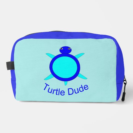 Trousse De Toilette Bright Blue Turtle Dude (Recto)