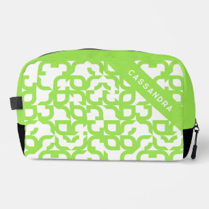 Trousse De Toilette Bright Summer Lime Green MidCentury Art Motif