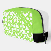 Trousse De Toilette Bright Summer Lime Green MidCentury Art Motif (Coin droit)