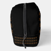 Trousse De Toilette Brown Pattern on Black Background Mens (Droite)