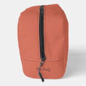 Trousse De Toilette Brown Sailing Boat and Name on Red (Droite)