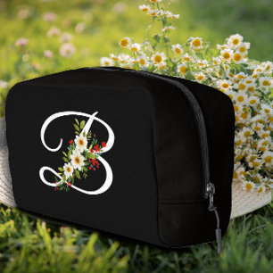 Trousse De Toilette Cadeau classique de maman avec fleur blanche initi