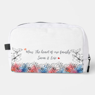 Trousse De Toilette Cadeau floral moderne aquarelle pour maman avec ci