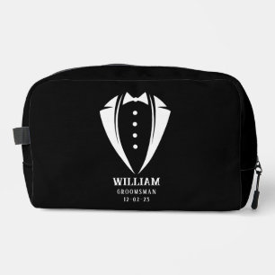 Trousse De Toilette Cadeau moderne noir et blanc Groomsman