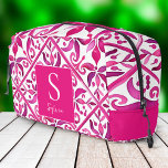 Trousse De Toilette Cadeaux de femme d'affaires en espagnol rose gras<br><div class="desc">Hot Pink magenta Espagne Mexicaine Talavera tuiles élégante douche nuptiale fête de mariée favor monogramme sac dopp cadeaux de femme de chambre,  couleurs vives couleurs vives cadeaux de femme de chambre moderne</div>