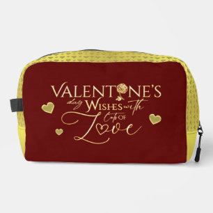 Trousse De Toilette Cadeaux de la Saint-Valentin rouges