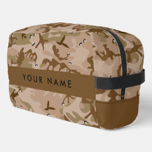 Trousse De Toilette Cailloux du Camouflage du désert, Votre nom, Perso