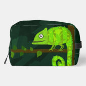 Trousse De Toilette Caméléon mignon vert (Verso)