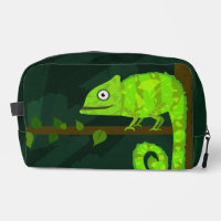 Caméléon vert mignon