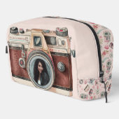Trousse De Toilette Caméra vintage avec photo (Coin droit)