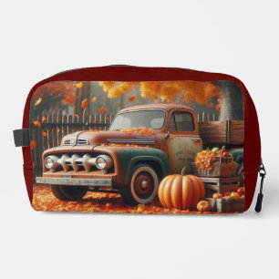 Trousse De Toilette Camion de ferme rustique/vintage d'automne