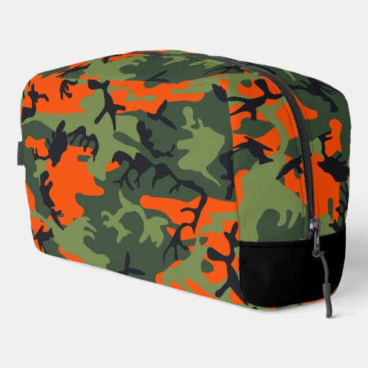 Trousse De Toilette Camouflage orange et vert, Militaire, Armée (Coin droit)