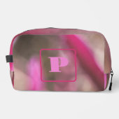 Trousse De Toilette Camouflage rose et taupe Chic Monogramme (Recto)