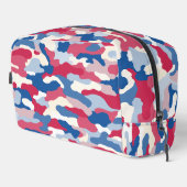 Trousse De Toilette Camouflage rouge blanc et bleu (Coin droit)