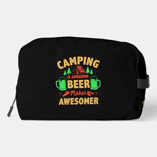 Trousse De Toilette Camping is Awesome Beer Make it Awesomer-67688 (Verso)