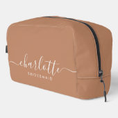 Trousse De Toilette Caramel cadeau Bridesmaid (Coin droit)