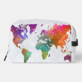 Trousse De Toilette Carte Mondiale En Aquarelle (Verso)