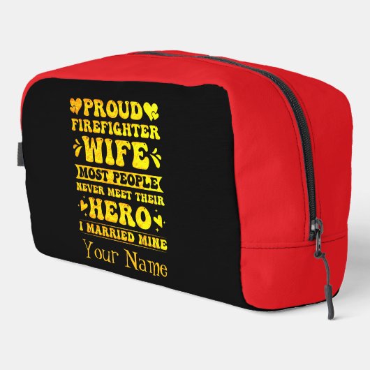 Trousse De Toilette Célébrer la force des familles de pompiers (Coin droit)