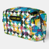 Trousse De Toilette Cercles de grunge. (Coin droit)