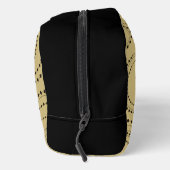 Trousse De Toilette Cercles en cercles Design noir sur or clair (Droite)