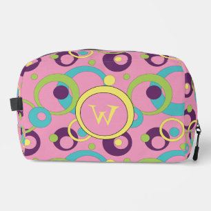 Trousse De Toilette Cercles roses funky