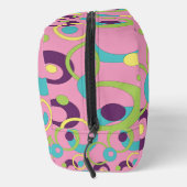 Trousse De Toilette Cercles roses funky (Droite)