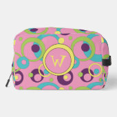 Trousse De Toilette Cercles roses funky (Verso)