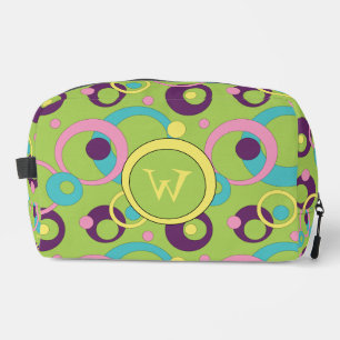 Trousse De Toilette Cercles verts funky