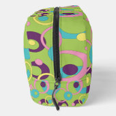 Trousse De Toilette Cercles verts funky (Droite)